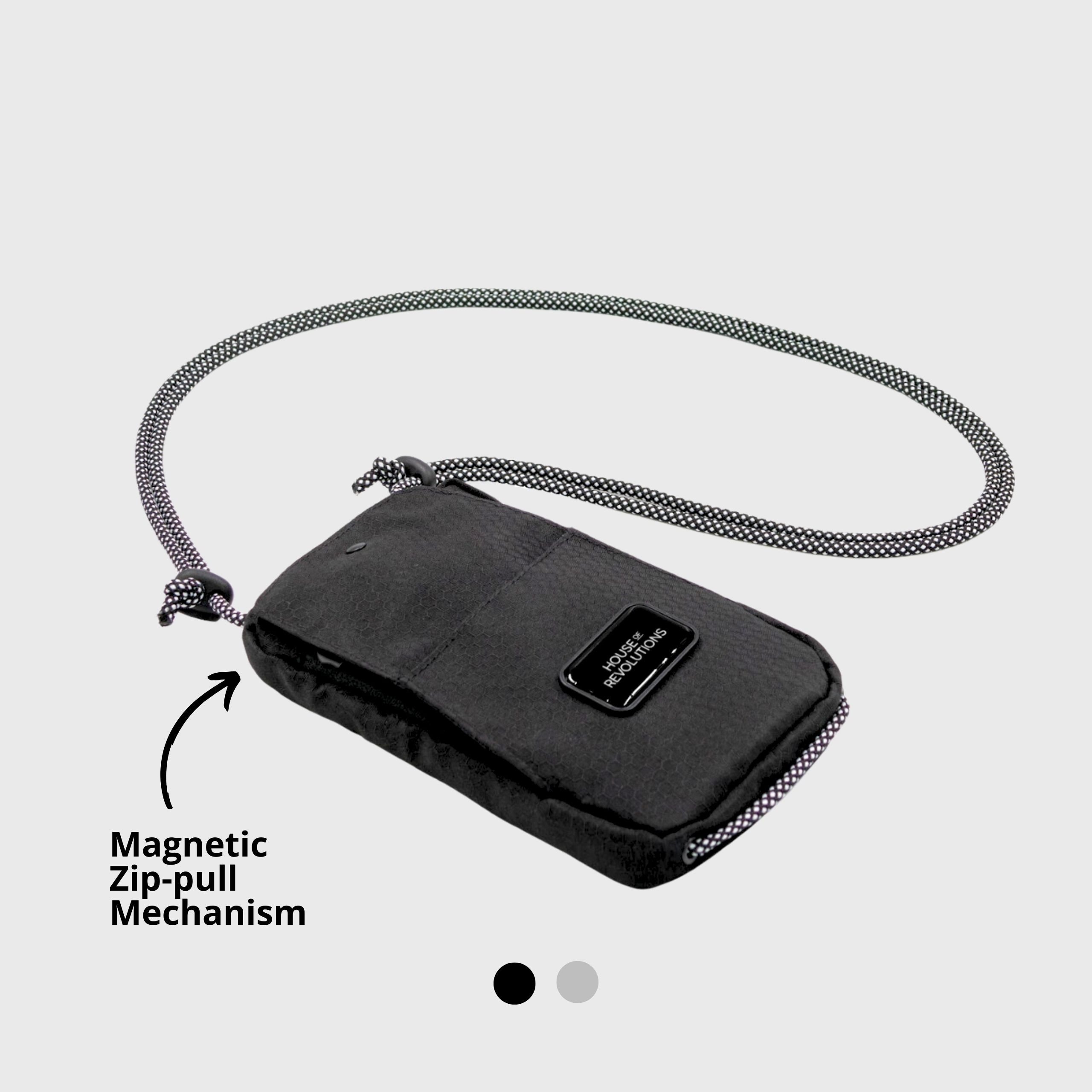 Eco-Friendly Small Crossbody Shoulder Pouch black