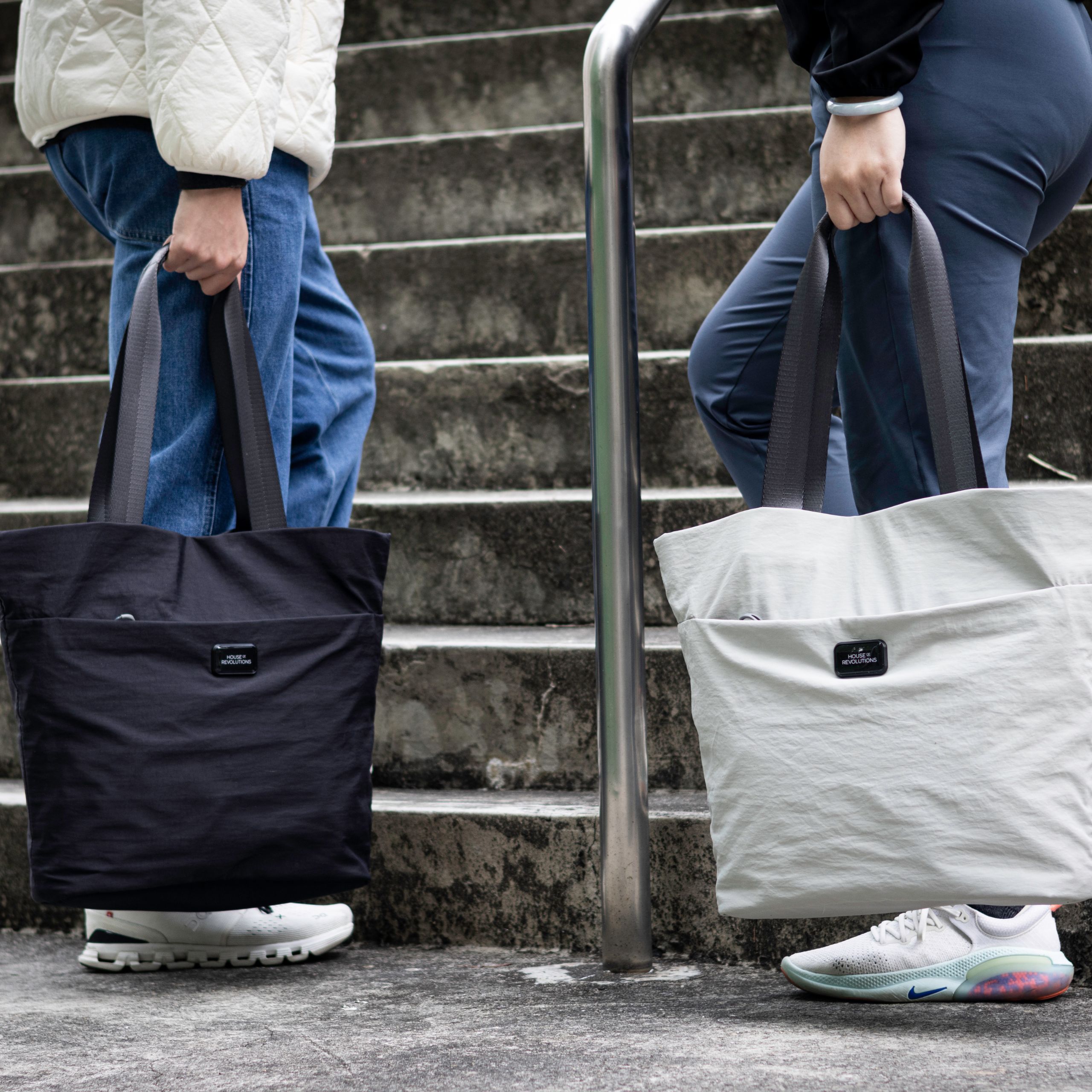 Eco-Friendly Sustainable Tote-Bag-Made-From-Recycled-Nylon-lifestyle