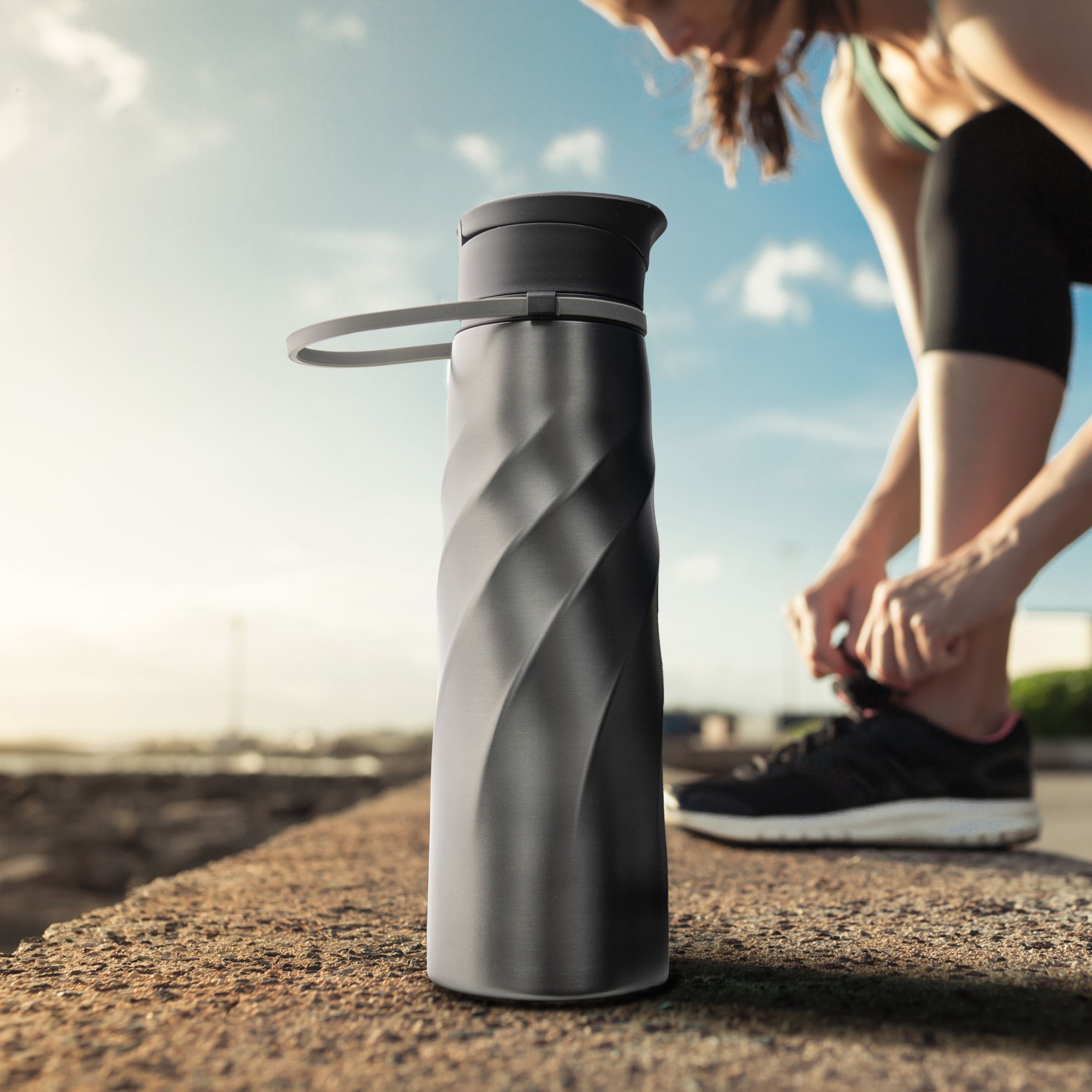 Eco-Friendly Water Bottle Made from Recycled Stainless Steel sports