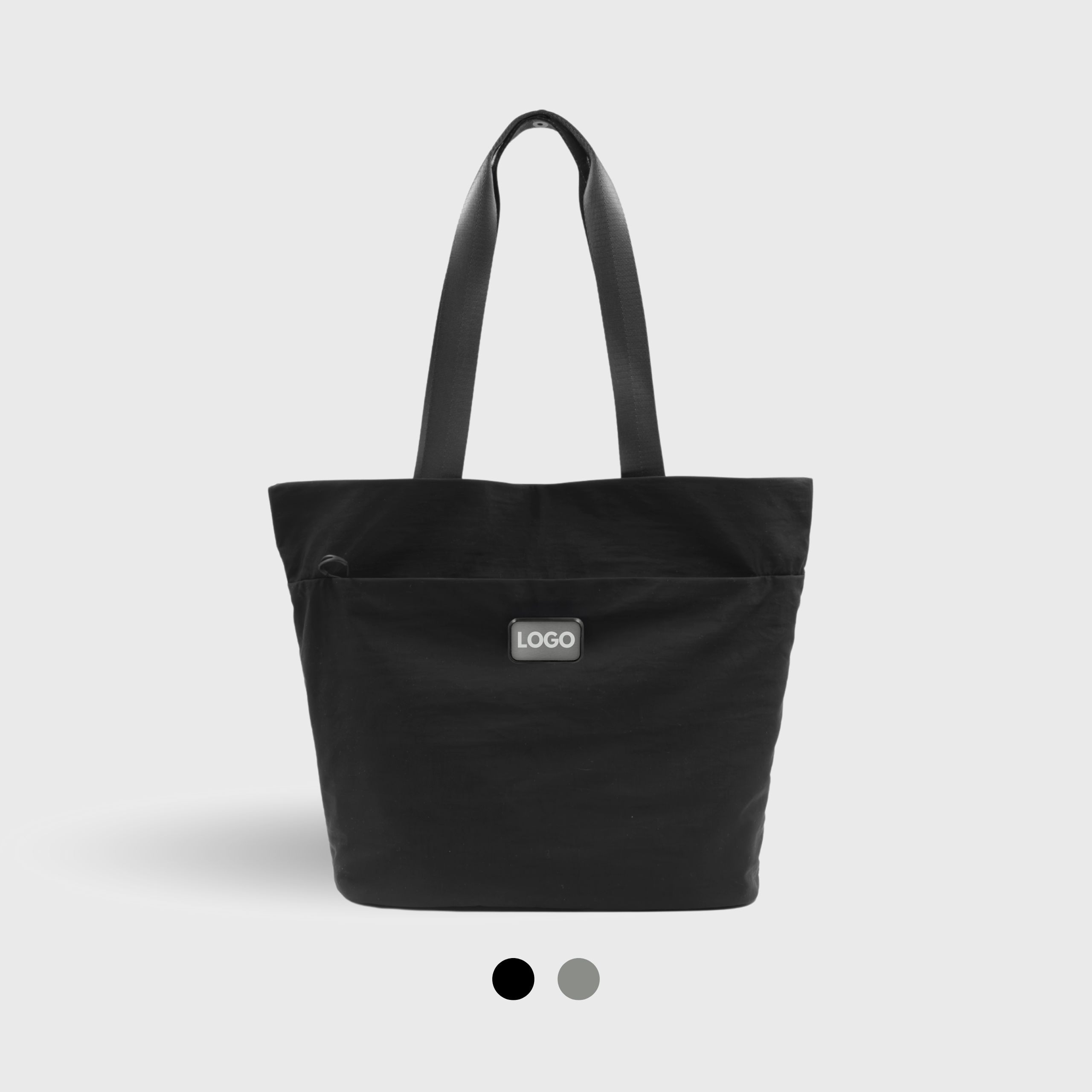 Eco-friendly Sustainable-Tote-Bag-Made-From-Recycled-Nylon-black