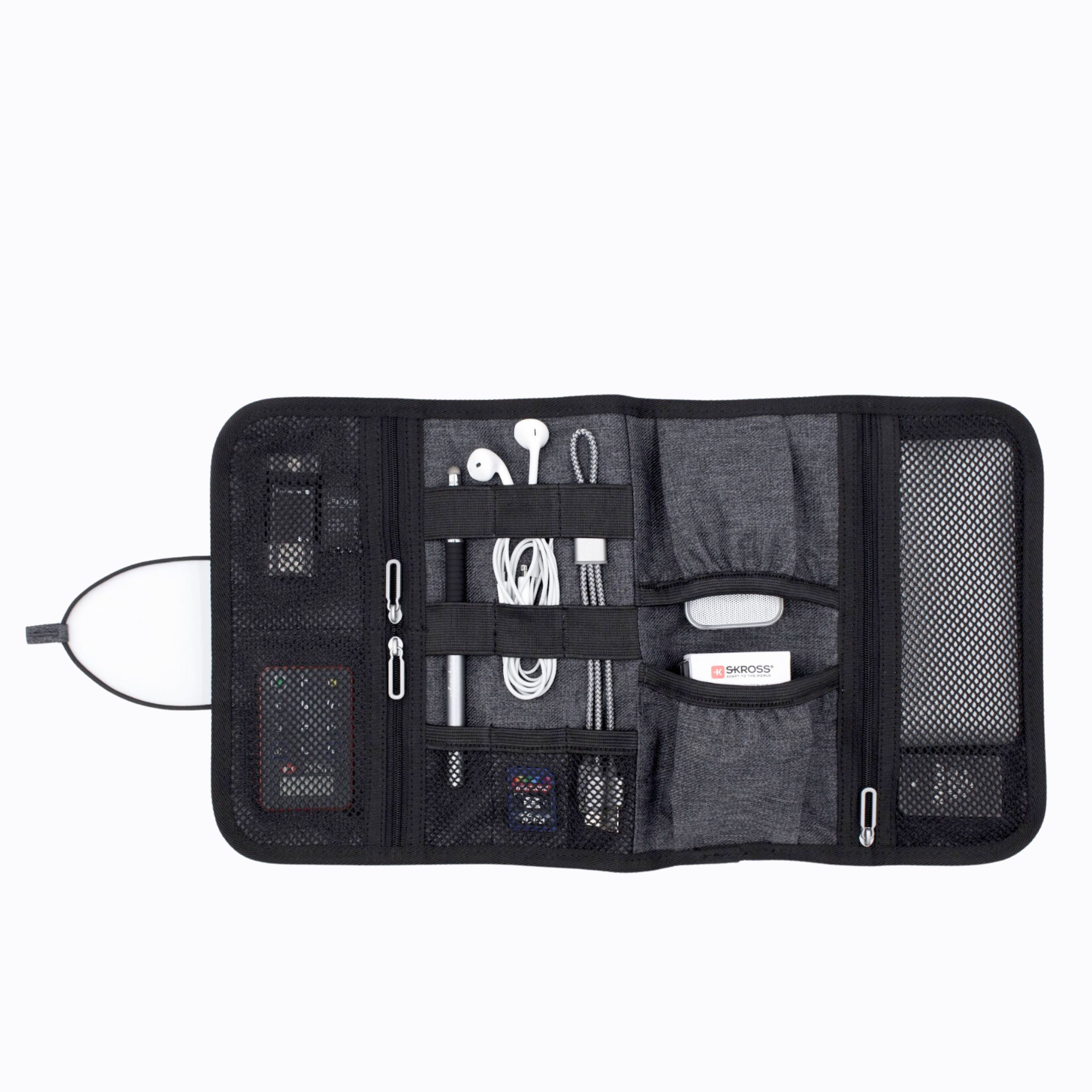 RPET-Sustainable-Electronics-Accessories-Organiser-opened