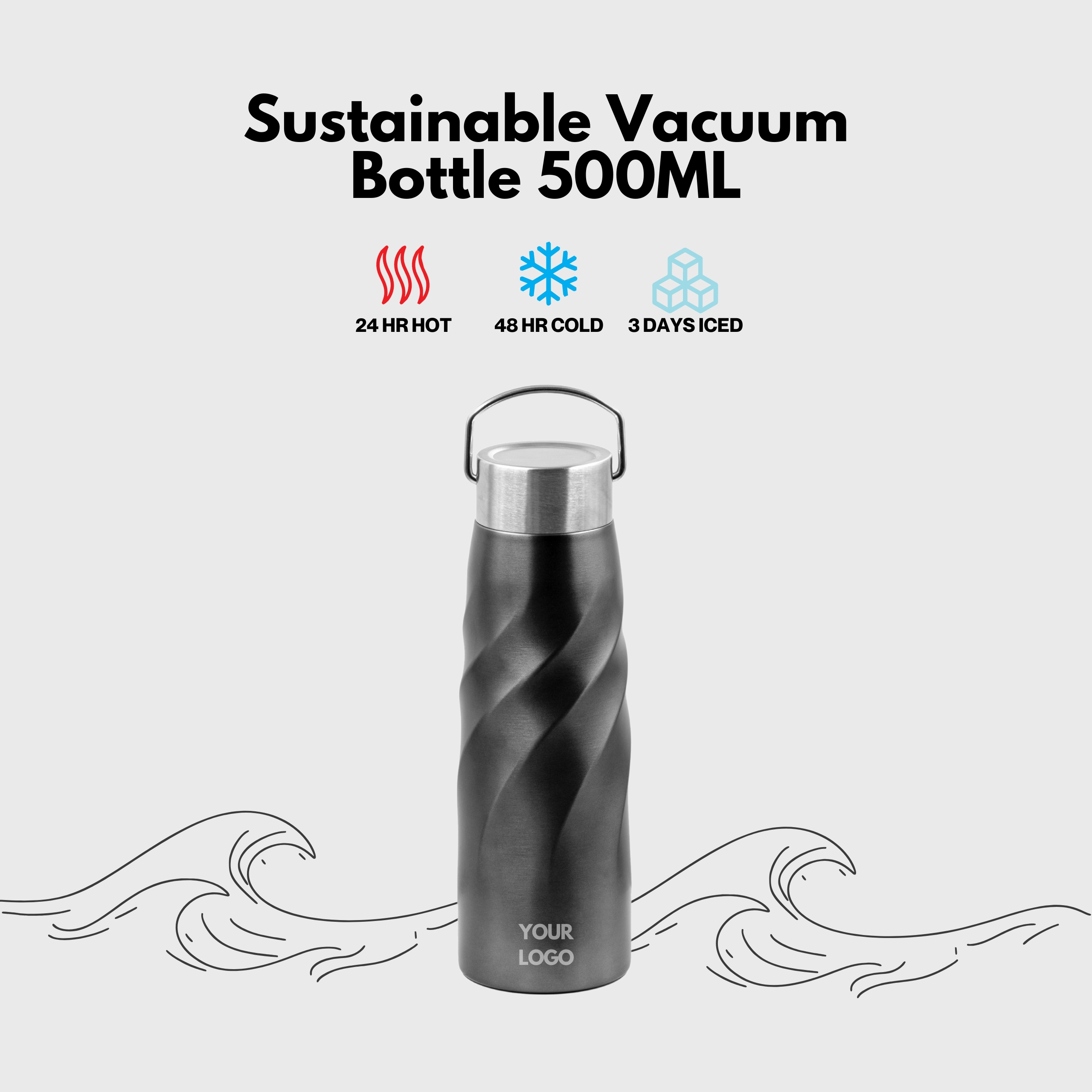 corporate gifts singapore sustainable eco-friendly vacuum bottle recycled stainless steel